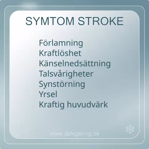 Symtom stroke